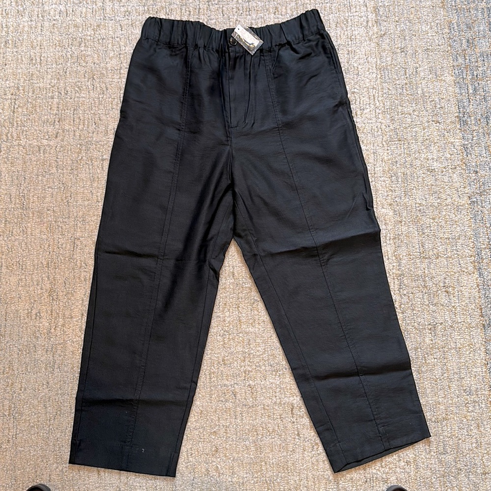 NWT Madewell Tapered Houston Pull-On Crop Pants - Size L